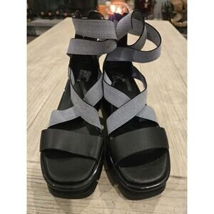 Sorel Women's Joanie III Wedge Sandals Black Size 8 Slingback Casual